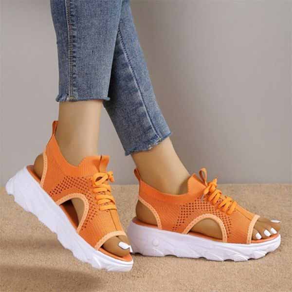 Sandalias de plataforma transpirables