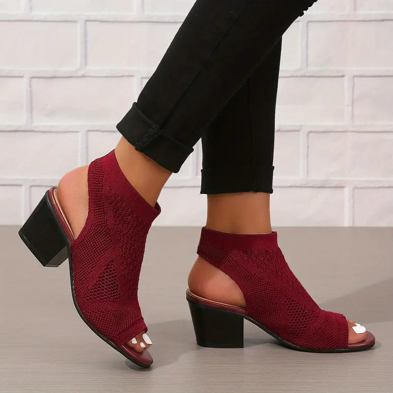 Sandalias Ortopédicas de Tela con Tacón