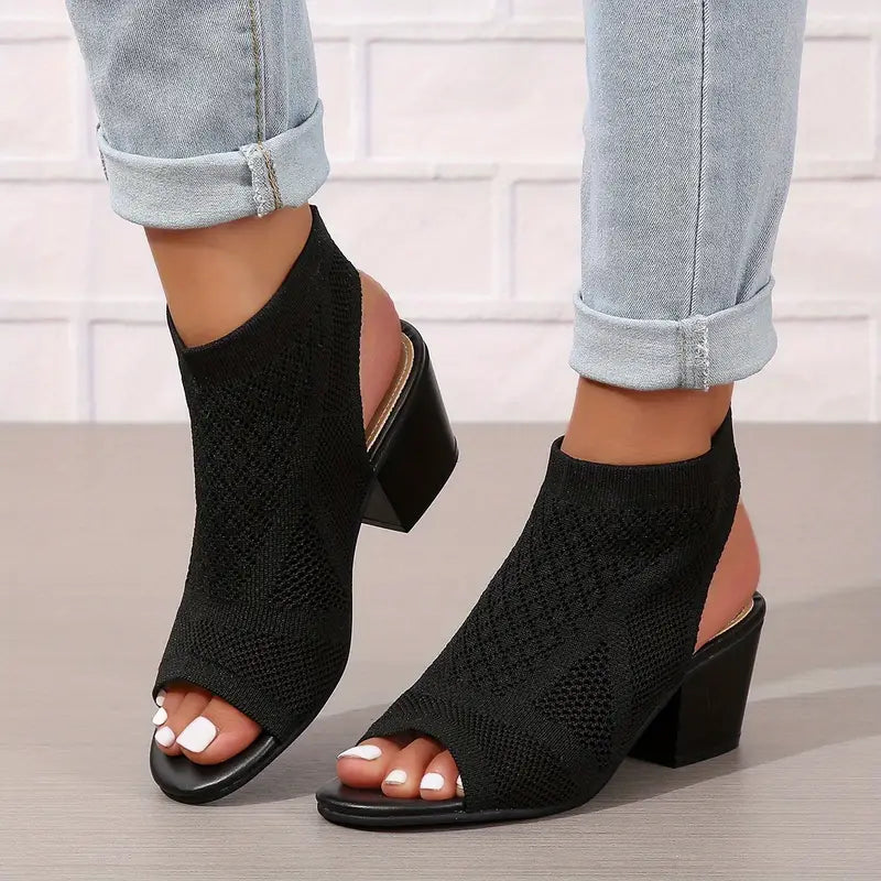 Sandalias Ortopédicas de Tela con Tacón